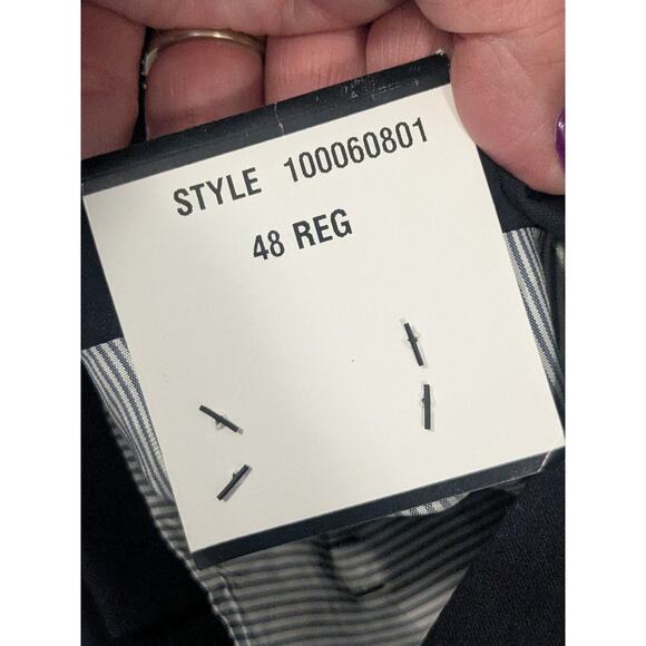 Brooks Brothers Explorer Madison Fit Navy Wool Mens 2 Button Suit Jacket 48 Reg - Picture 10 of 14